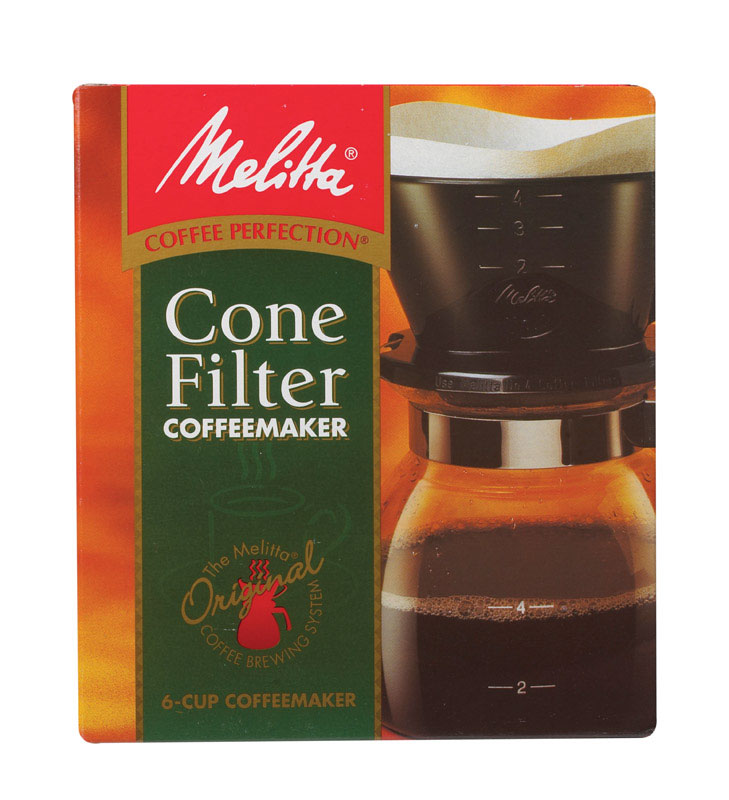 Photos - Other Accessories Melitta 6 cups Black Pour-Over Coffee Brewer 640446 