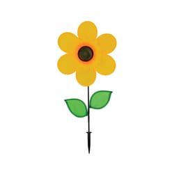 In the Breeze Assorted Nylon 12 in. H Sunflower Garden Stake Spinner