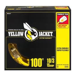Yellow Jacket Outdoor 100 ft. L Yellow Extension Cord 10/3 SJTW
