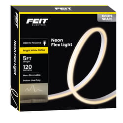 Feit 5 ft. L White Plug-In LED Tape Light 1 pk