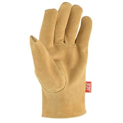 Ace M Suede Cowhide Driver Tan Gloves