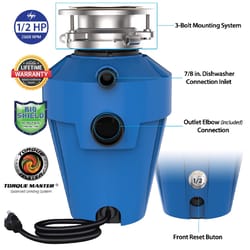 American Standard Elite 1/2 HP Continuous Feed Garbage Disposal with Power Cord