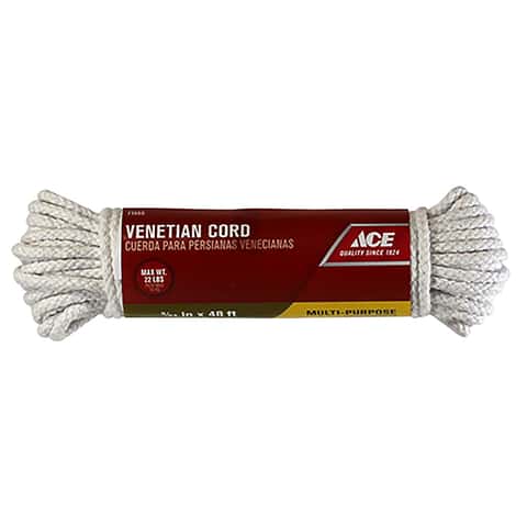 Ace 9/64 in. D X 48 ft. L Natural Solid Braided Cotton Cord - Ace Hardware