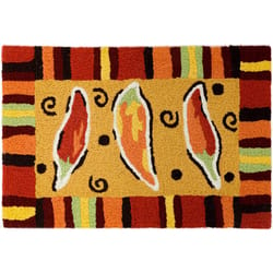 Jellybean 20 in. W X 30 in. L Multi-color Fiesta Chillis Polyester Accent Rug