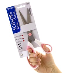 Bazic Products Stainless Steel Soft Grip Grip Scissors 1 pc