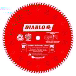 Diablo 10 in. D X 5/8 in. TiCo Hi-Density Carbide Circular Saw Blade 90 teeth 1 pk