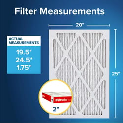 Filtrete 20 in. W X 25 in. H X 2 in. D Polypropylene 12 MERV Pleated Air Filter 1 pk