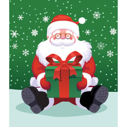 Garage Celebrations Santa 7 ft. x 8 ft. Garage Door Cover