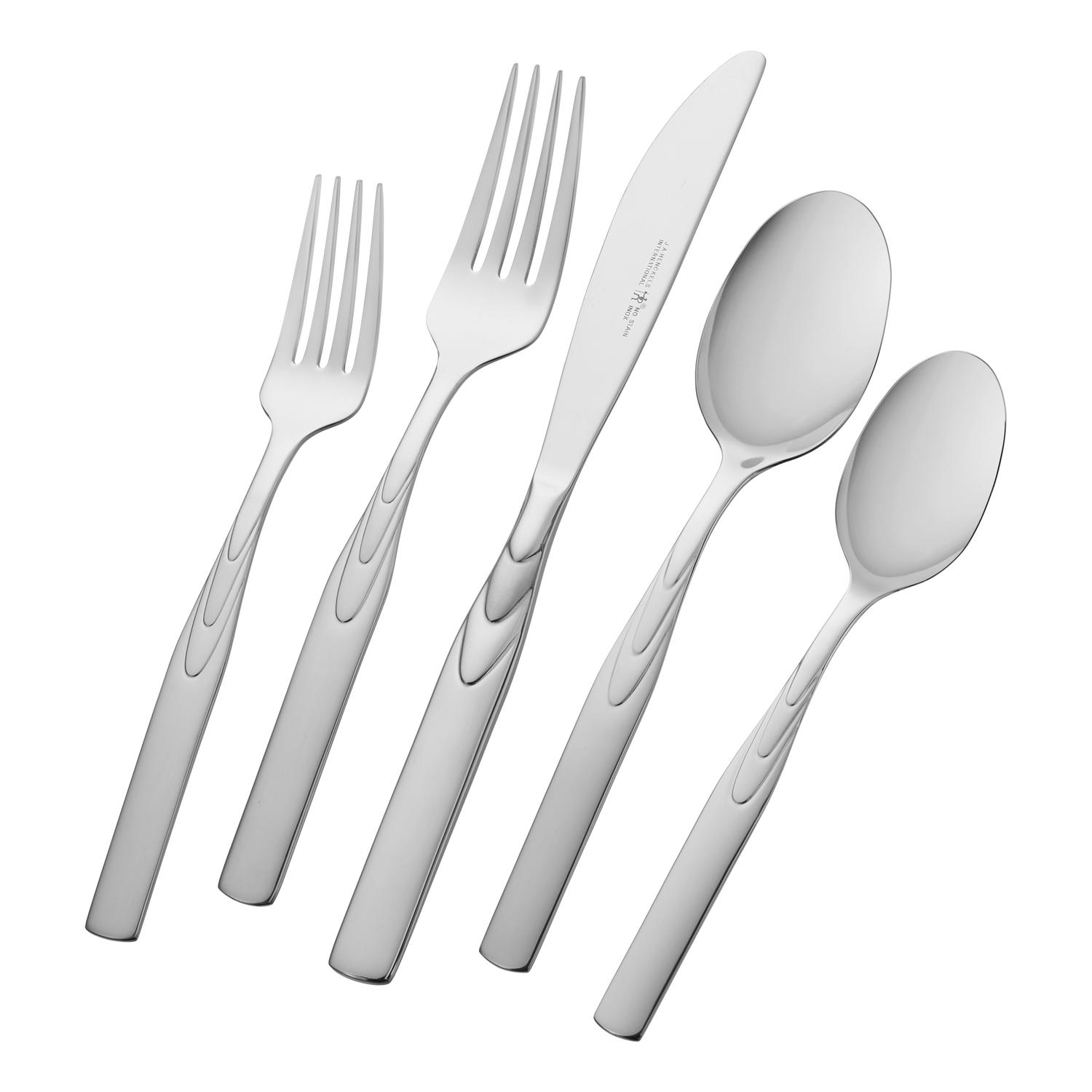 Zwilling J.A Henckels Silver Stainless Steel Flatware Set Sansujyuku sansujyuku.com