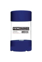 Viewtainer 3 in. W X 5 in. H Slit Top Container Plastic Blue