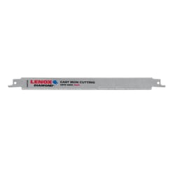 Lenox Double Tang 9 in. Diamond Grit Reciprocating Saw Blade Multi TPI 1 pk