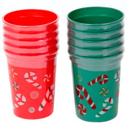 Chef Craft Assorted Plastic Christmas Cups