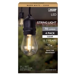 Poeland 1.5W LED Bulb Light 120V E14 Base Pack of 2 Warm White