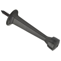 National Hardware Zinc w/Rubber Tip Oil Rubbed Bronze Black Rigid Door Stop Mounts to wall