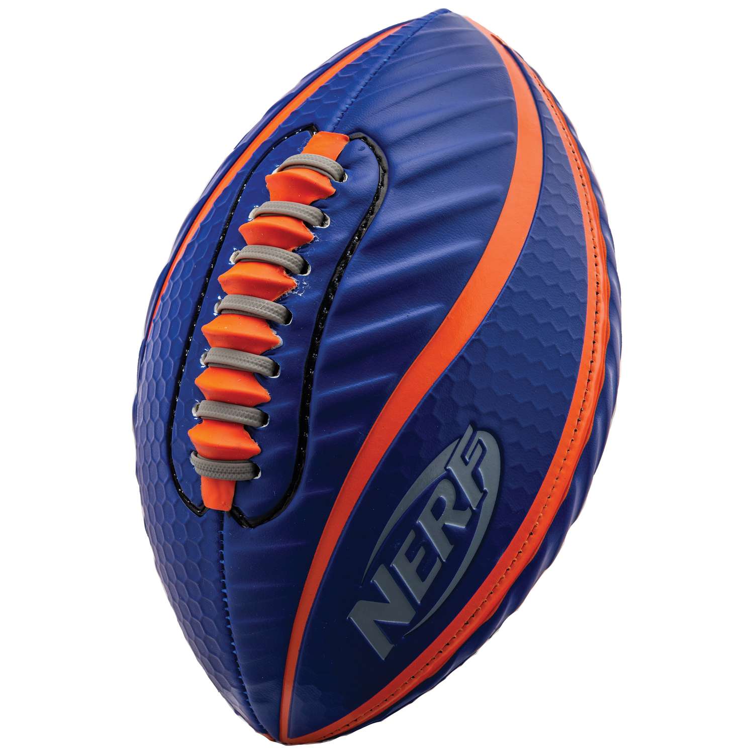 NERF Pro Grip Football, Blue, Classic Foam Ball, Easy to Catch & Throw,  Balls for Kids, Kids Sports Toys