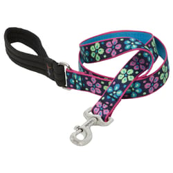 LupinePet Original Designs Multicolor Flower Power Nylon Dog Leash