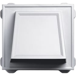 Builders Edge 9.1 in. H X 10 in. W White Vinyl Hooded Vent