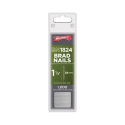 Arrow 1-1/2 in. L X 18 Ga. Straight Strip Galvanized Brad Nails 1,000 pk