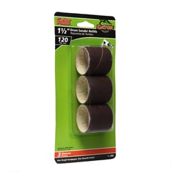 Gator 1.5 in. D X 1.5 in. L Aluminum Oxide Abrasive Sleeve Refill 120 Grit Fine 3 pc