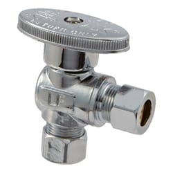 Ace 3/8 in. Compression T X 3/8 in. S Compression Brass Shut-Off Valve