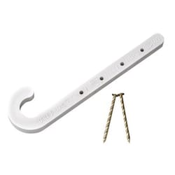 Oatey 1/2 in. to 4 in. in. 4 ft. White ABS CTS J-Hook