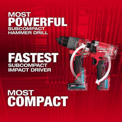 Milwaukee 12V M12 FUEL Cordless Brushless 2 Tool Combo Kit