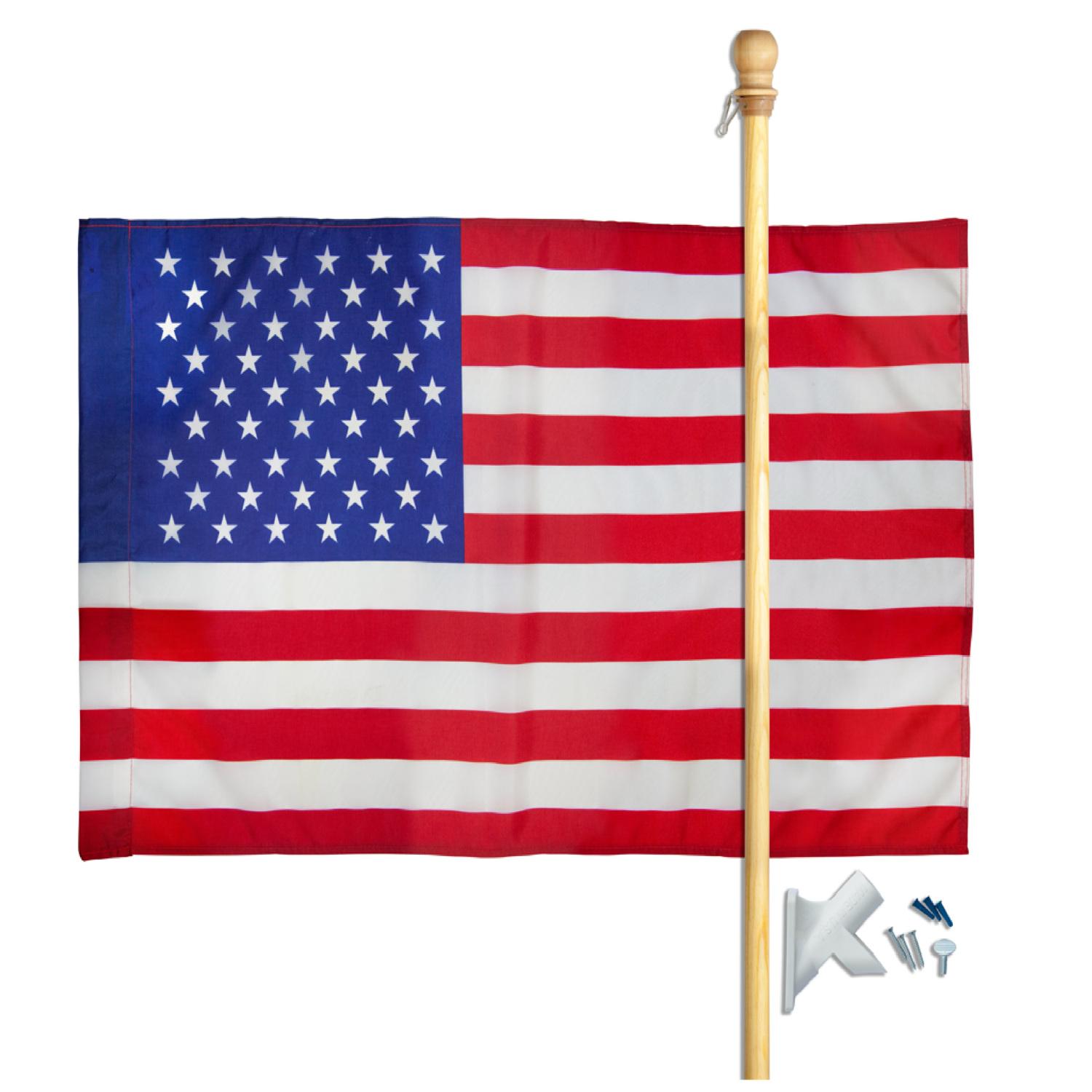 AA99050 Valley Forge American Flag Set 2.5 ft. H X 4 ft. W sku AA99050