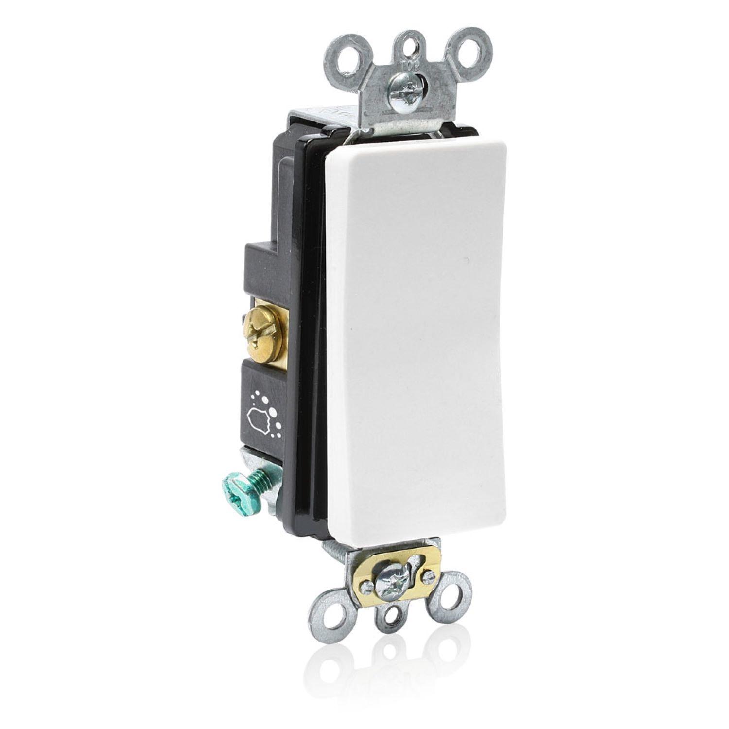 A5621-02W Leviton Decora Plus 20 amps Antimicrobial Treated  sku A5621-02W