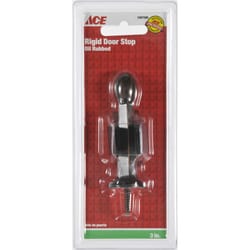 Ace 3 in. W Metal Oil Rubbed Bronze Bronze Rigid Door Stop w/Holder Mounts to door and wall 5/32 in.