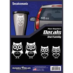 Decalcomania Owl Family Car Sticker Vinyl 1 pk