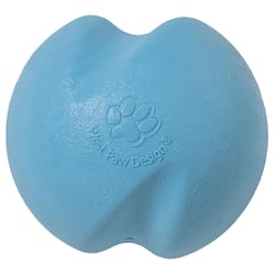 West Paw Zogoflex Blue Plastic Jive Ball Dog Toy Extra Small 1 pk