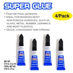 Bazic Products Super Strength Cyanoacrylate Clear All Purpose Super Glue 0.1 oz