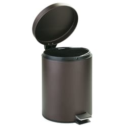 iDesign 5 L Bronze Stainless Steel Step-on Wastebasket