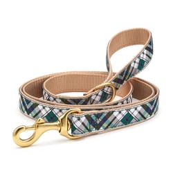 Up Country Multicolored Gordon Plaid Nylon Dog Leash