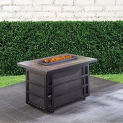 Hanover Chateau 40.4 in. W Steel Coffee Table Rectangular Propane Fire Pit