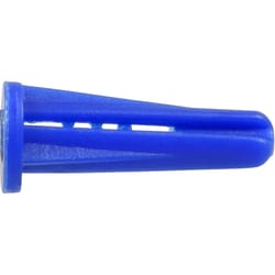 Hillman .250 in. D X 1-3/8 in. L Plastic Flat Head Conical Anchor 25 pk