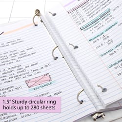 Bazic Products 1-1/2 in. W X 10.39 in. L 3-Ring White View Binder