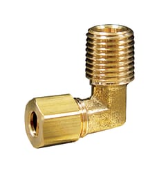 Ace 7/8 in. Compression X 3/4 in. D Male Brass 90 Degree Elbow