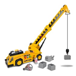 Maxx Action 3-n-1 Crane Truck Yellow 6 pc