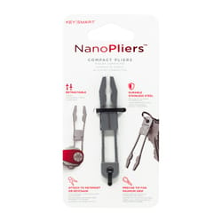 KeySmart Nano Pliers Stainless Steel Silver Compact Pliers Key Tool