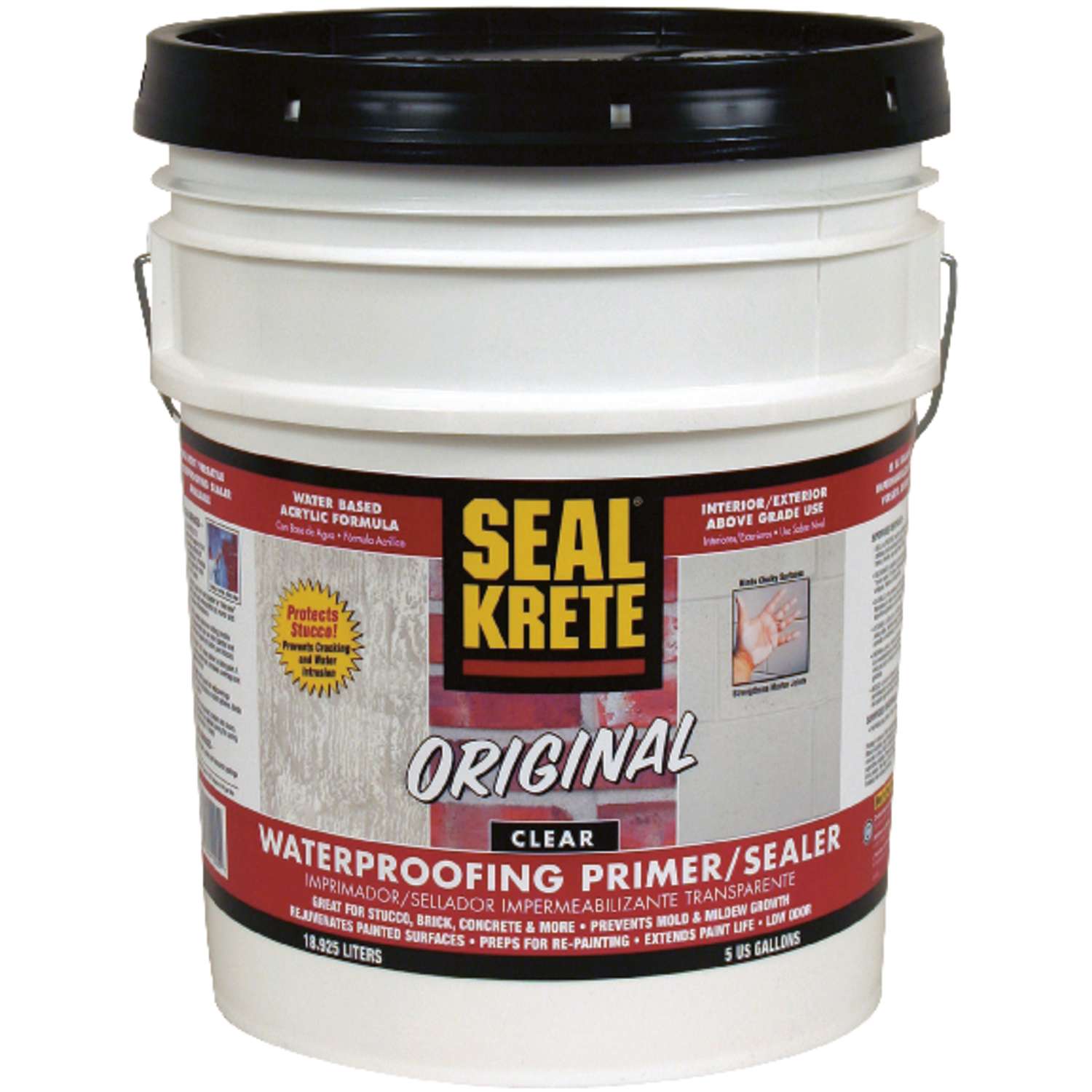 Seal Krete Original Clear WaterBased Waterproofing Primer & Sealer 5