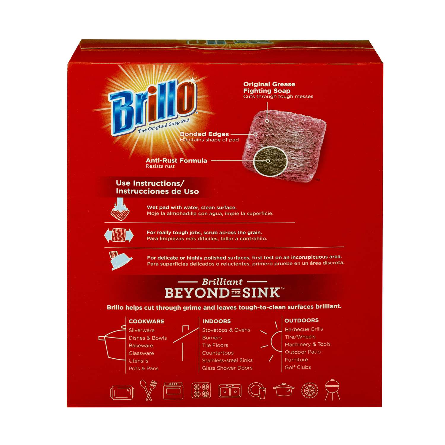 Brillo Scour Pads Heavy Duty - 3 ct pkg