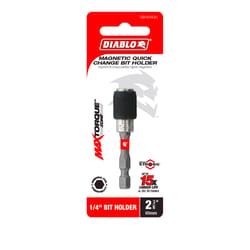 Diablo Hex 2-3/8 in. L Quick-Change Magnetic Bit Holder Black Oxide 1 pk