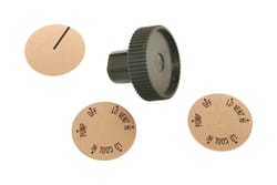 Dial Black Plastic Long Shaft Knob Kit