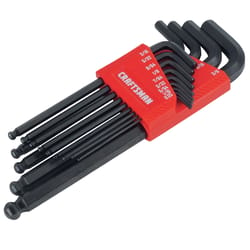 Craftsman Assorted SAE Long Arm Ball End Hex Key Set 13 pc