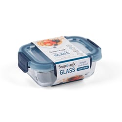 Progressive SnapLock 1.6 cups Blue/Clear Food Container and Lid 1 pk
