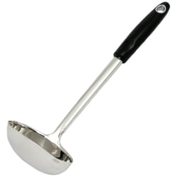 Chef Craft Black/Silver Stainless Steel 13 in. Ladle