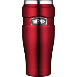 Thermo Mugs And Thermoses Set Plastic Stainless Steel Red