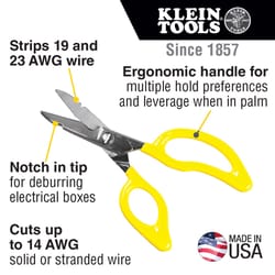 Klein Tools 14 AWG 6.75 in. L Electrician Scissors