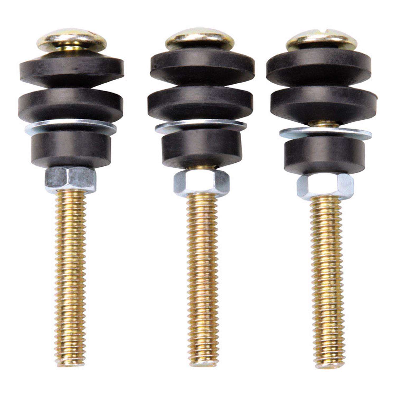 英語GHI Ace Tank to Bowl Bolts Black Brass Plated Rubber/Steel For
